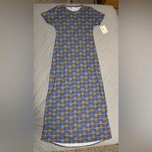NWT LulaRoe Maria XXS, multi colored star pattern